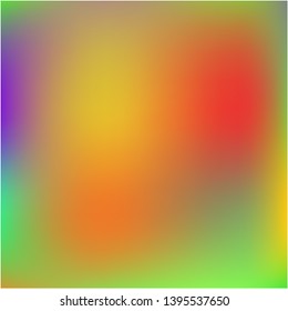 Gradient mesh painted in different colors. Unreal splash and spreading spot. Vector illustration flyer. Red gradient mesh with smooth color transitions.