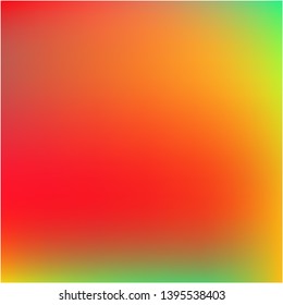 Gradient mesh painted in different colors. Vector illustration space. Great splash and spreading spot. Red gradient mesh with smooth color transitions.