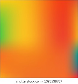 Gradient mesh painted in different colors. Vector illustration shape. Interesting splash and spreading spot. Orange gradient mesh with smooth color transitions.