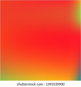 Gradient mesh painted in different colors. Vector illustration presentation. Trendy splash and spreading spot. Red gradient mesh with smooth color transitions.