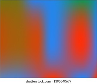 Gradient mesh painted in different colors. Trendy splash and spreading spot. Vector illustration space. Blue gradient mesh with smooth color transitions.