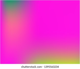 Gradient mesh painted in different colors. Nice splash and spreading spot. Vector illustration flyer. Pink gradient mesh with smooth color transitions.