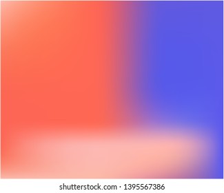 Gradient mesh painted in different colors. Random splash and spreading spot. Vector illustration concept. Blue gradient mesh with smooth color transitions.