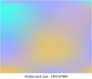 Gradient mesh painted in different colors. Interesting splash and spreading spot. Vector illustration invite. Blue gradient mesh with smooth color transitions.