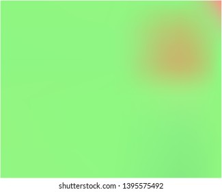 Gradient mesh painted in different colors. Vector illustration flat. Creative splash and spreading spot. Green gradient mesh with smooth color transitions.
