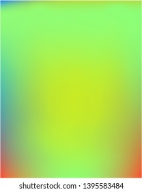 Gradient mesh painted in different colors. Vector illustration presentation. Juicy splash and spreading spot. Green gradient mesh with smooth color transitions.