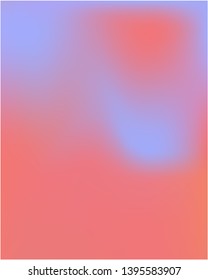 Gradient mesh painted in different colors. Amazing splash and spreading spot. Vector illustration cover. Pink gradient mesh with smooth color transitions.
