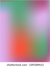 Gradient mesh painted in different colors. Trendy splash and spreading spot. Vector illustration flat. Violet gradient mesh with smooth color transitions.