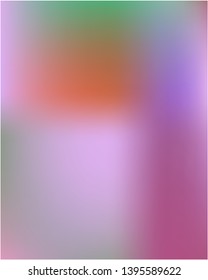 Gradient mesh painted in different colors. Vector illustration shape. Random splash and spreading spot. Violet gradient mesh with smooth color transitions.
