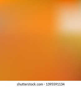 Gradient mesh painted in different colors. Vector illustration flat. Juicy splash and spreading spot. Orange gradient mesh with smooth color transitions.