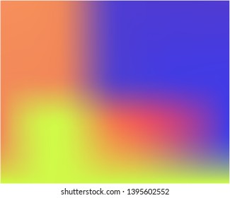 Gradient mesh painted in different colors. Trendy splash and spreading spot. Vector illustration presentation. Blue gradient mesh with smooth color transitions.