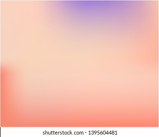 Gradient mesh painted in different colors. Vector illustration shape. Juicy splash and spreading spot. Pink gradient mesh with smooth color transitions.