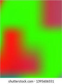 Gradient mesh painted in different colors. Unreal splash and spreading spot. Vector illustration presentation. Red gradient mesh with smooth color transitions.