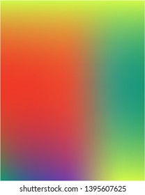 Gradient mesh painted in different colors. Interesting splash and spreading spot. Vector illustration show. Red gradient mesh with smooth color transitions.
