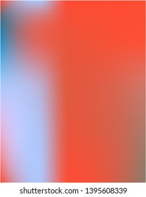Gradient mesh painted in different colors. Vector illustration concept. Graceful splash and spreading spot. Red gradient mesh with smooth color transitions.