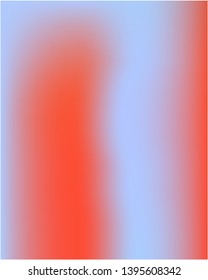 Gradient mesh painted in different colors. Vector illustration presentation. Creative splash and spreading spot. Blue gradient mesh with smooth color transitions.