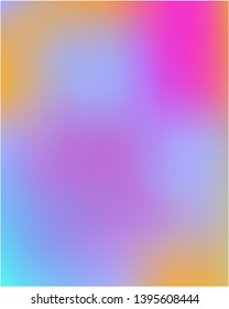 Gradient mesh painted in different colors. Vector illustration concept. Strange splash and spreading spot. Violet gradient mesh with smooth color transitions.