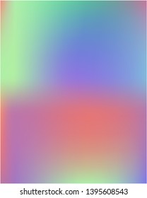 Gradient mesh painted in different colors. Vector illustration space. Random splash and spreading spot. Blue gradient mesh with smooth color transitions.