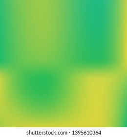 Gradient mesh painted in different colors. Vector illustration flat. Trendy splash and spreading spot. Green gradient mesh with smooth color transitions.