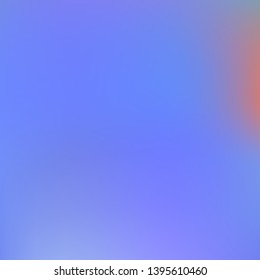 Gradient mesh painted in different colors. Startling splash and spreading spot. Vector illustration flat. Blue gradient mesh with smooth color transitions.