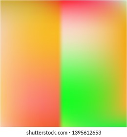Gradient mesh painted in different colors. Amazing splash and spreading spot. Vector illustration concept. Orange gradient mesh with smooth color transitions.