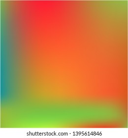 Gradient mesh painted in different colors. Interesting splash and spreading spot. Vector illustration cover. Red gradient mesh with smooth color transitions.