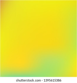 Gradient mesh painted in different colors. Vector illustration presentation. Graceful splash and spreading spot. Yellow gradient mesh with smooth color transitions.