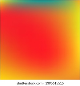 Gradient mesh painted in different colors. Random splash and spreading spot. Vector illustration cover. Red gradient mesh with smooth color transitions.