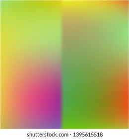 Gradient mesh painted in different colors. Creative splash and spreading spot. Vector illustration shape. Green gradient mesh with smooth color transitions.