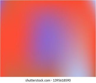 Gradient mesh painted in different colors. Vector illustration shape. Creative splash and spreading spot. Red gradient mesh with smooth color transitions.