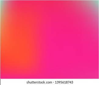 Gradient mesh painted in different colors. Pretty splash and spreading spot. Vector illustration invite. Pink gradient mesh with smooth color transitions.