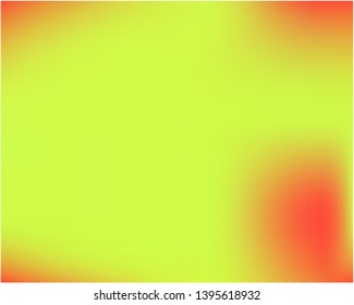 Gradient mesh painted in different colors. Vector illustration cover. Nice splash and spreading spot. Yellow gradient mesh with smooth color transitions.