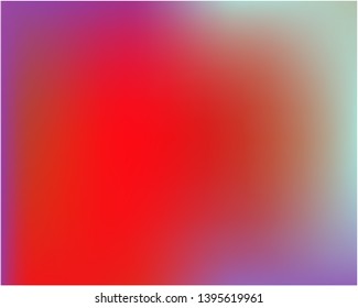 Gradient mesh painted in different colors. Nice splash and spreading spot. Vector illustration concept. Red gradient mesh with smooth color transitions.
