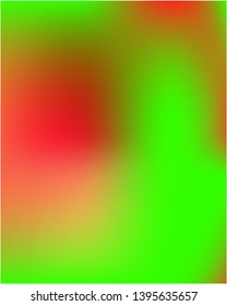 Gradient mesh painted in different colors. Amazing splash and spreading spot. Vector illustration layout. Green gradient mesh with smooth color transitions.