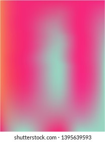 Gradient mesh painted in different colors. Vector illustration shape. Startling splash and spreading spot. Pink gradient mesh with smooth color transitions.