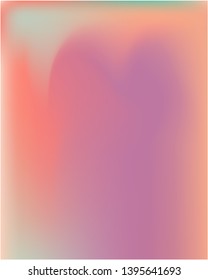 Gradient mesh painted in different colors. Vector illustration concept. Random splash and spreading spot. Violet gradient mesh with smooth color transitions.