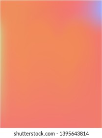 Gradient mesh painted in different colors. Vector illustration flat. Graceful splash and spreading spot. Orange gradient mesh with smooth color transitions.