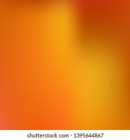 Gradient mesh painted in different colors. Vector illustration flat. Magic splash and spreading spot. Orange gradient mesh with smooth color transitions.