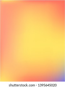 Gradient mesh painted in different colors. Vector illustration flyer. Graceful splash and spreading spot. Orange gradient mesh with smooth color transitions.