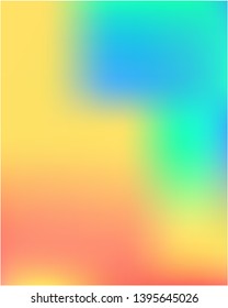 Gradient mesh painted in different colors. Vector illustration presentation. Interesting splash and spreading spot. Orange gradient mesh with smooth color transitions.