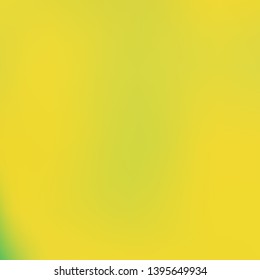 Gradient mesh painted in different colors. Vector illustration layout. Unreal splash and spreading spot. Yellow gradient mesh with smooth color transitions.