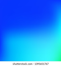 Gradient mesh painted in different colors. Juicy splash and spreading spot. Vector illustration invite. Blue gradient mesh with smooth color transitions.