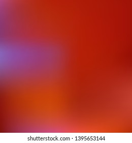 Gradient mesh painted in different colors. Vector illustration flat. Juicy splash and spreading spot. Red gradient mesh with smooth color transitions.