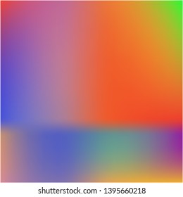 Gradient mesh painted in different colors. Creative splash and spreading spot. Vector illustration presentation. Orange gradient mesh with smooth color transitions.