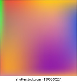 Gradient mesh painted in different colors. Magic splash and spreading spot. Vector illustration flat. Violet gradient mesh with smooth color transitions.