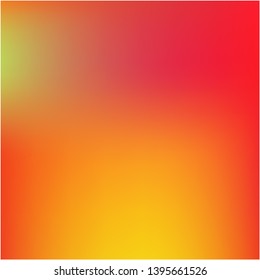 Gradient mesh painted in different colors. Vector illustration invite. Magic splash and spreading spot. Red gradient mesh with smooth color transitions.