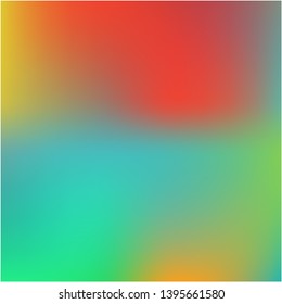 Gradient mesh painted in different colors. Vector illustration flat. Startling splash and spreading spot. Blue gradient mesh with smooth color transitions.