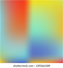 Gradient mesh painted in different colors. Vector illustration presentation. Magic splash and spreading spot. Blue gradient mesh with smooth color transitions.