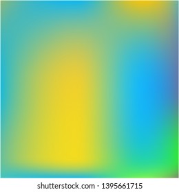 Gradient mesh painted in different colors. Vector illustration presentation. Interesting splash and spreading spot. Blue gradient mesh with smooth color transitions.