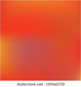 Gradient mesh painted in different colors. Trendy splash and spreading spot. Vector illustration show. Red gradient mesh with smooth color transitions.